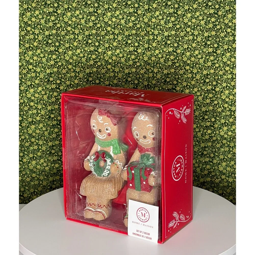 Martha Stewart Gingerbread Sitters Set of two